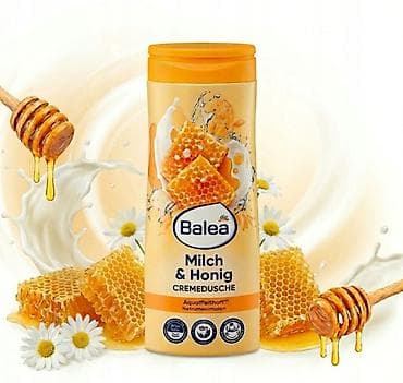 kožne haljine: Kremasti gel za tuširanje - med i mleko, 300 ml — 1