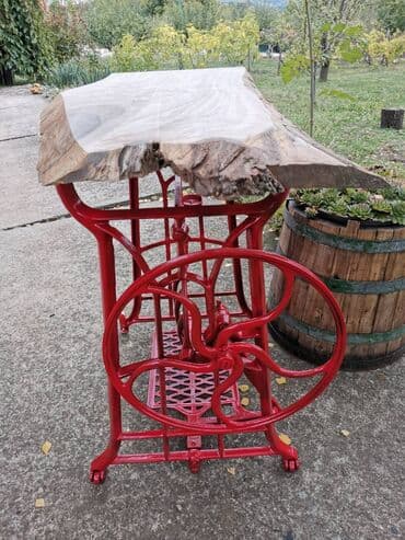 Sto rustik unikat preuzimanje lično točak se okreće cena fiksna — 4