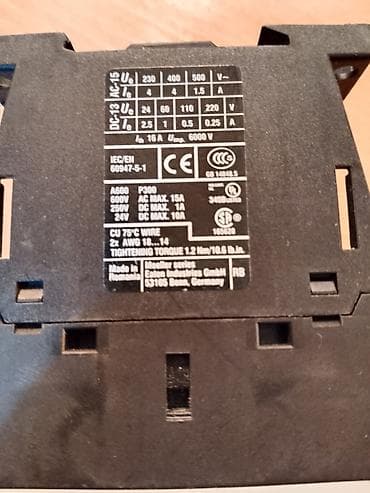 alat na prodaju: Eaton kontaktor XTRE10B22 sa pomoćnim blokom DIL A-22 - Tip — 2