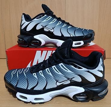 cipele svecane: Nike Air patike u atraktivnoj sivo-crno-beloj kombinaciji, sa — 5