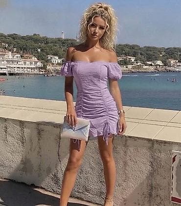 patrizia pepe haljine: SEZONSKO SNIŽENJE‼️‼️‼️ Letnja ženska haljina sa spuštenim ramenima i — 2