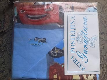 grejaci za bazene: Dečiji komplet posteljine trodelna sa motivima animiranih automobila — 2