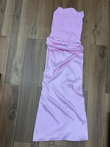 mint haljine: Elegantna duga večernja haljina u nežno roze boji. - Kroj: uska — 3