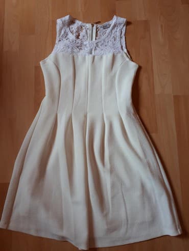 S, color - White, Cocktail, With the straps