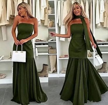 reda milano: Elegantna večernja haljina sa šalom – više boja - Model: duga, bez — 3