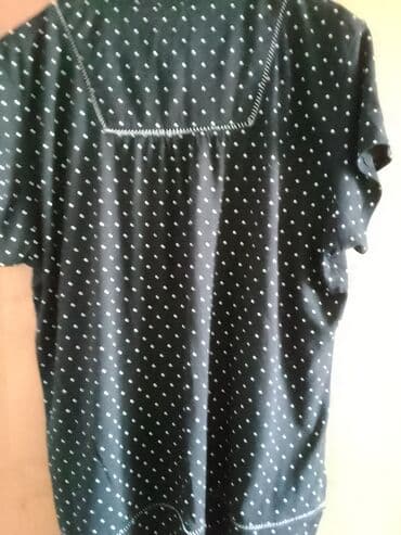 Women's Clothing: 3XL, Dots, color - Black — 2
