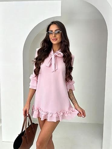 haljina sa masnom: Ženska mini haljina A‑kroja sa mašnom
1800 din — 1