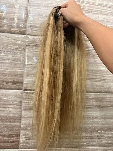 Klip-on nadogradnja kose prirodna – svetlija plava (tamni koren sa