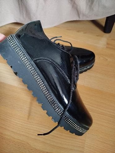 oksfordice cipele: STAR COLLECTION ženske cipele – lakovane oksfordice - Boja: crna — 1