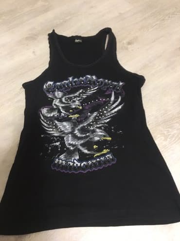 replay tank custom for her: M (EU 38), L (EU 40), XL (EU 42), Cotton, color - Black — 1