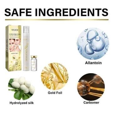 najk znak: 24K Gold Serum za Lice s Aktivnim kolagenom Svilene Niti (10ml — 6