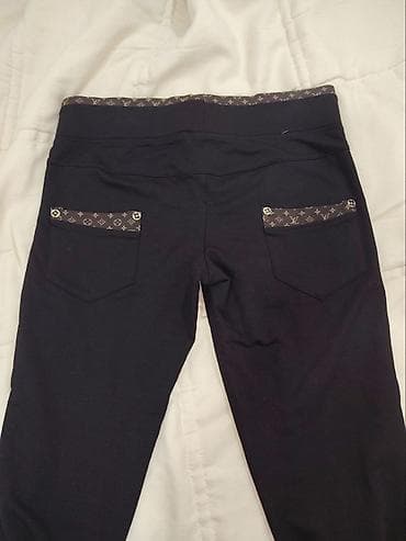 trenerke bruseni pamuk: Nove, Turske, Ženske sportske pantalone – crne, sa detaljima u — 3