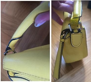 tory burch torba: LOEWE mini puzzle satchel žuta torba. Nosi se u ruci, vintage model — 10