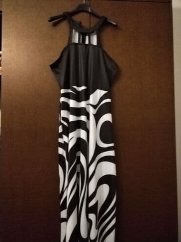 dior haljine: Dugačke ženske haljine – 2 modela 1) Crno-bela maksi haljina - Gornji — 1