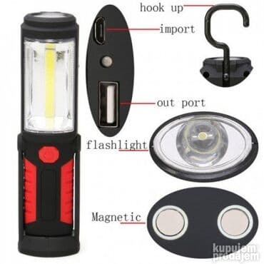 rolsue za decu: Punjiva led radna lampa sa magnetom Magnet na dnu lampe i maglet na — 2