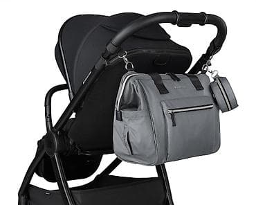 putna torba sa tockicima: KikkaBoo Torba za mame Maxi premium grey – elegantna i funkcionalna — 9