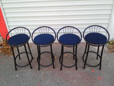 Sets of table and chairs: Barske stolice Dimegal KVALITETNE metalne stolice, visina 65 cm — 1