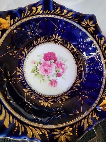 pancerice 25.5: Korpa univerzalna iz 70ih.godina. Korpa porcelan,kobalt,pozlata bez — 2