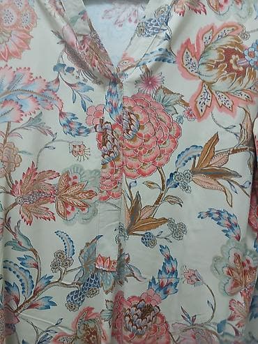 Košulje, bluze i tunike: Ženska tunika/bluza sa cvetnim printom - Kroj: ležerna tunika, dužina — 2