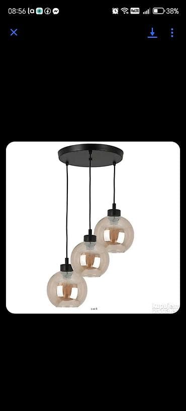 sto drveni: Stona/visilica lampa – moderna trostruka i jednostruka varijanta Jedna — 2