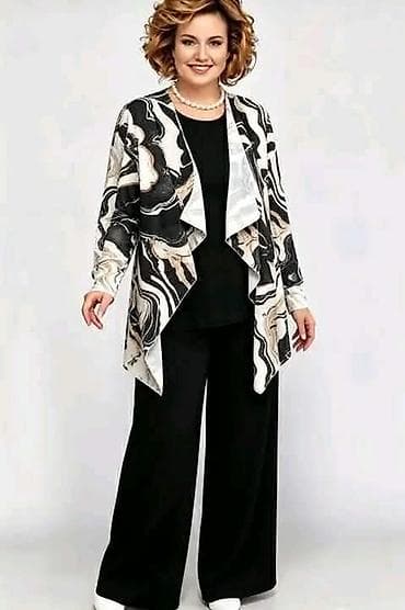 bluze legend: Komplet ženska trodelna elegancija – plus size - Sastav kompleta — 2