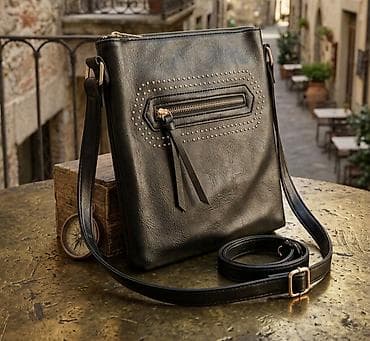 torba za bebine stvari: Elegantna ženska torba preko ramena - Materijal: meka eko koža u — 1