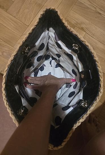 vogeli snizenje: Kate Spade New York pletena torba sa kožnim i lančastim ručkama — 4