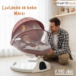 Ormari: Ljuljaška za bebe Marsi - Udobna i sigurna bebi-ljuljaška sa mekanim — 2