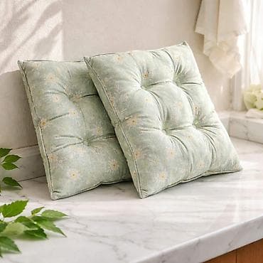 transformer sto: Dekorativni jastuci za stolice i klupe – kvadratni, debelo proštepani — 1