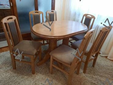 turski stolovi i stolice: Baluster krug dimenzije: 40 (hrast) Cena: 190 e Stolice rupa cena: 31 — 1