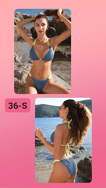 Dvodijelni ženski kupaći kostim – veličina 36 (S) - Model: bikini sa
