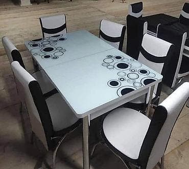 stolovi sa staklom: AKCIJAAA STO I 6 STOLICA 300EUR Roba iz uvoza. Atraktivni dezeni — 7