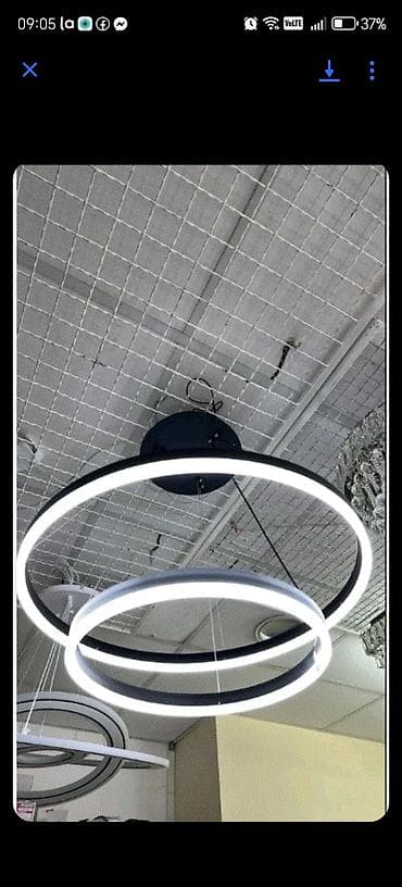 rasveta arandjelovac: LED viseća plafonska lampa – prstenasti dizajn, 3 kružna svetleća — 2