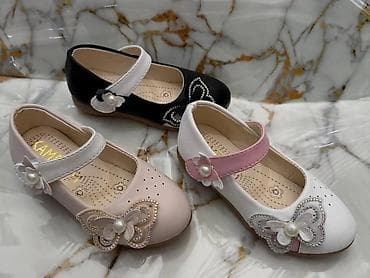 braon sandale ravne: Dečije baletanke sa kaišićem na čičak - Modeli: dve linije dizajna 1) — 3