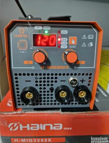 polovni co2 aparati za varenje: HAINA h-MIG 3252X No gas/mma/tig lift 3u1 digital Karakteristike — 1