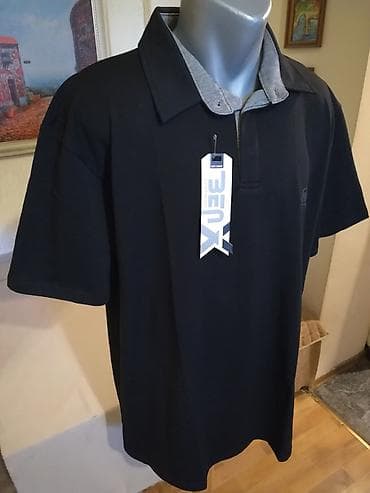 armani exchange beograd: Nova muska pamucna majica sa kragnom Benx u crnoj boji. Odlicna muska — 3