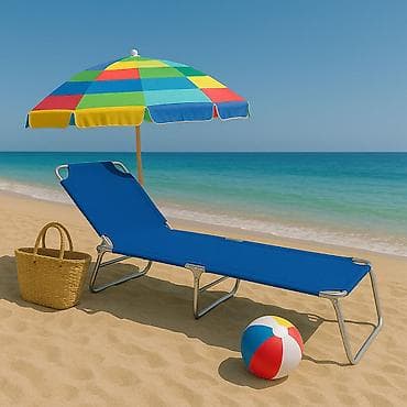 ležaljke za plažu akcija: Baštenska ležaljka sklopiva plava 712000P Šifra proizvoda — 1