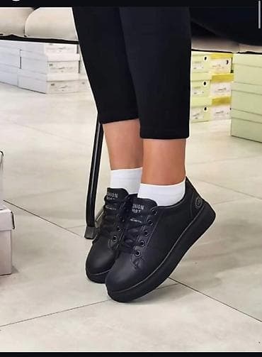 gant patike srbija: Crne ženske patike – svakodnevni model - Boja: potpuno crna (đon — 1