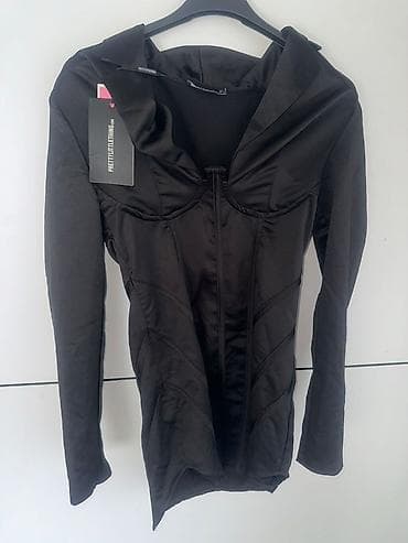 uske haljine: Crna haljina/mini sa dugim rukavima – PrettyLittleThing - Brend — 1