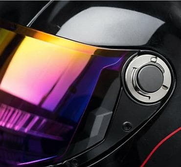 Kids' bicycles: Moto kaciga FGN sa reflektujućim vizirom – crna Kvalitetna FGN moto — 2