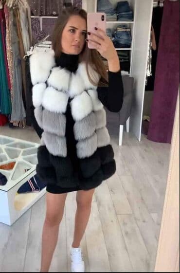 prsluci zenski krzneni: Krzneni prsluk. Vel:S.M.L.XL 
Cena:5700 din — 3