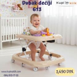 Ormari: Dubak dečiji 613 - Model sa stabilnim okvirom i više točkića za lakše — 8