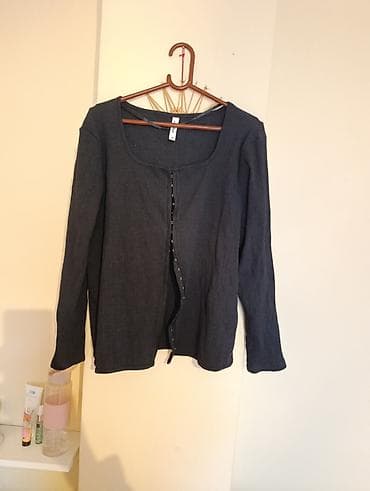 parka s: Ženska rebrasta kardigan-majica sa dugmadima - Boja — 1