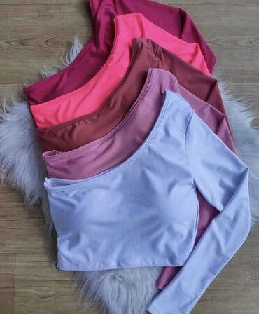 nike duks plavi: Crop top na jedan rukav sa elastinom — 1