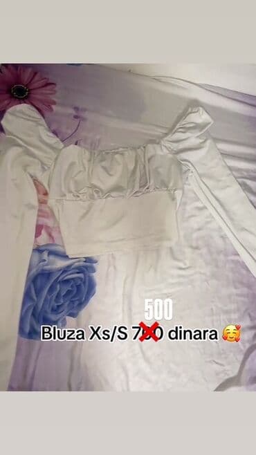 bluze katrin: XS, Svila, Jednobojni, bоја - Bela — 1