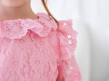 veličine za decu: Haljinica sa čipkom, roze – veličina 1+ godina Šifra proizvoda — 4
