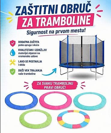 plavi satovi: Zaštitni obruč za tramboline – sigurnost na prvom mestu! Osigurajte — 1
