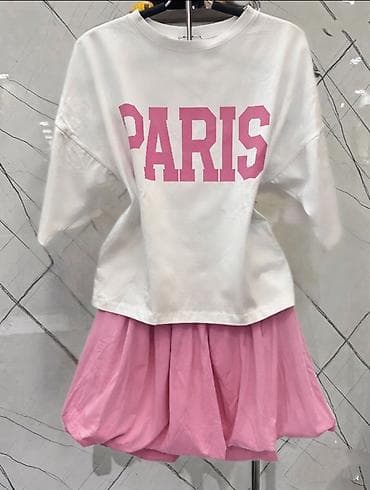 Kompleti: ✅Komplet majica + suknja “PARIS”
✅1950 din — 1