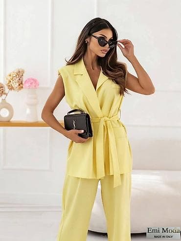 patike zenske: Ženski komplet bez rukava sa pojasom – elegantan i komforan - — 5