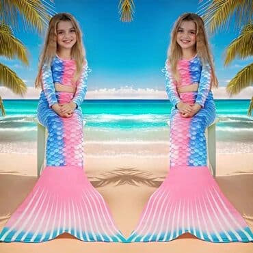 Ostala dečija odeća: 🌈🐬🧜🏼‍♀️🐬🧜🏼‍♀️🧜🏾‍♀️ NOVO 🧜🏼‍♀️🐬🧜🏼‍♀️🐬🧜🏾‍♀️🌈 Sirena trodelni kupaći — 1